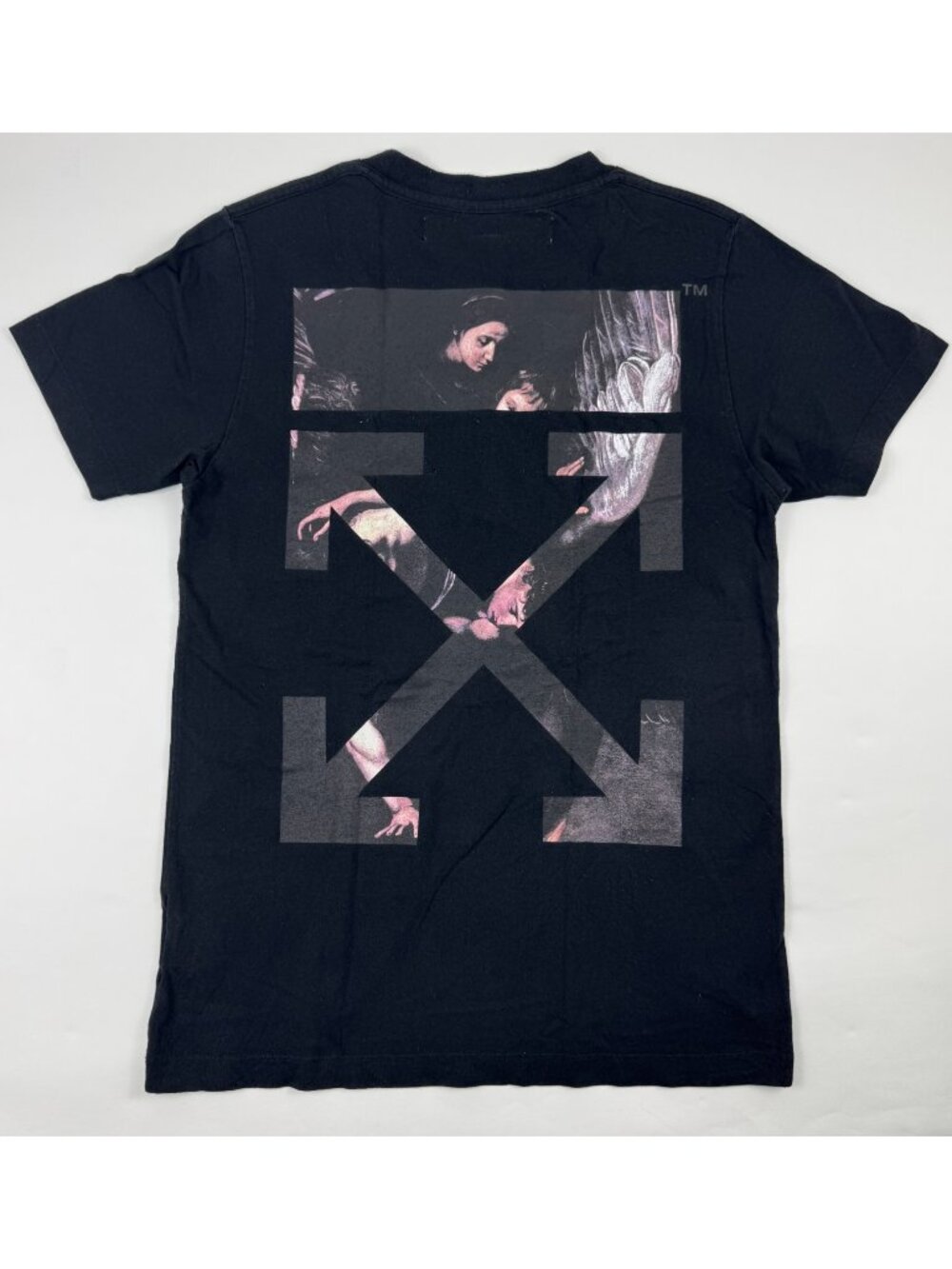 Off-White Oversized Fit Caravaggio Arrows Black T shirt Size Medium Virgil Abloh